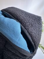 Duża czarna kosmetyczka baranek - obrazek 5