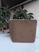 Brązowa duża kosmetyczka - obrazek 3