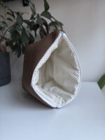 Brązowa duża kosmetyczka - obrazek 4