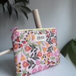 Różowy portfelik w kwiatki