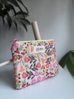 Różowy portfelik w kwiatki