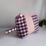 Kosmetyczka z łączonych materiałów