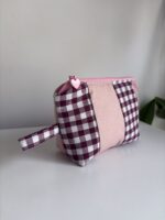 Kosmetyczka z łączonych materiałów