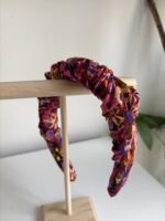 Opaska na włosy w kwiatki - obrazek 3