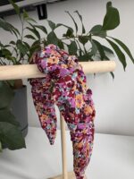 Bordowa korona opaska w kwiaty - obrazek 2